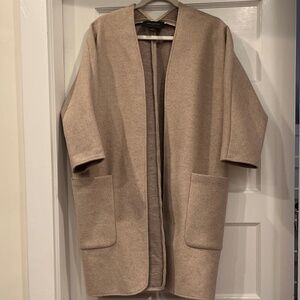 Long Fall Ann Taylor Camel Jacket (size small)